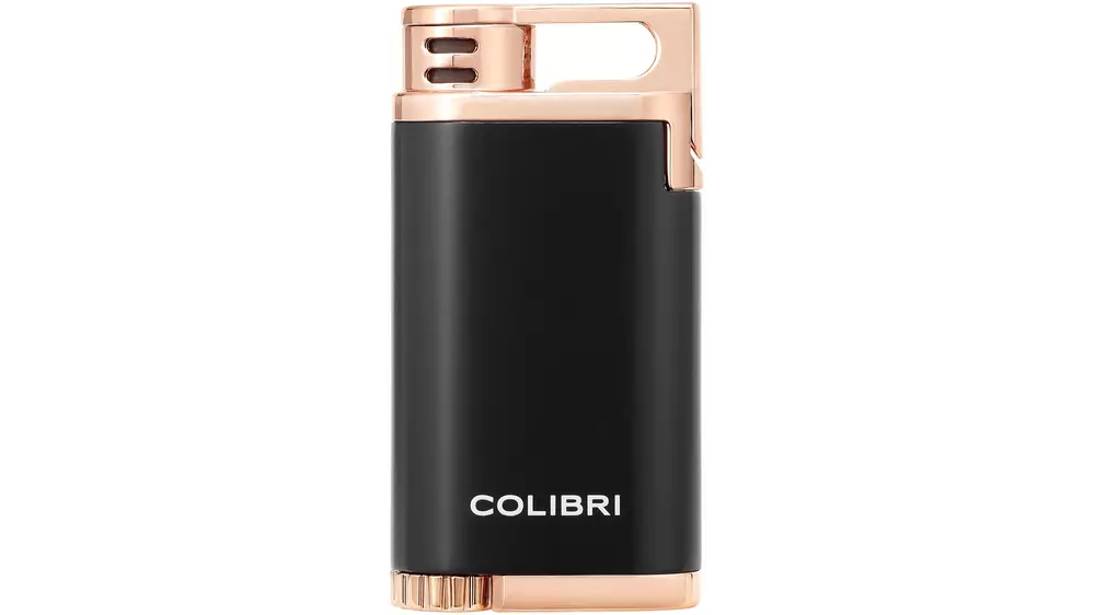 lighter Colibri BELMONT black + rose gold