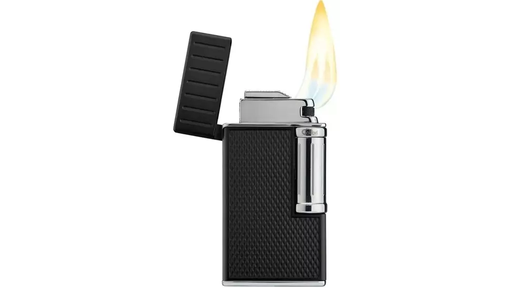 lighter Colibri JULIUS Black and Chrome