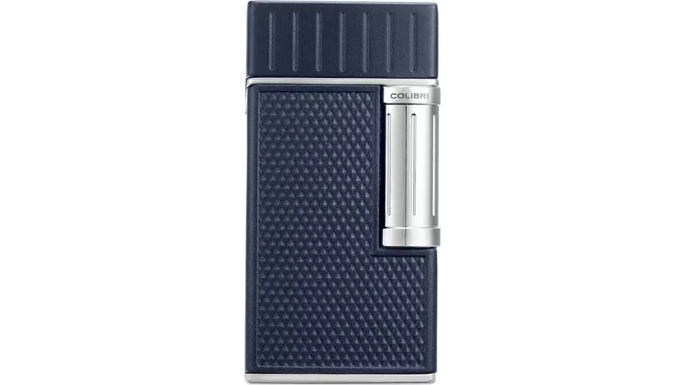 lighter Colibri JULIUS Navy blue and Chrome