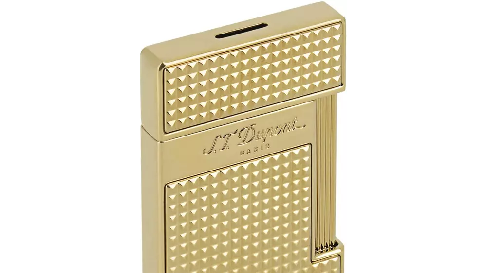 lighter S.T.DUPONT Slimmy diamond head gold