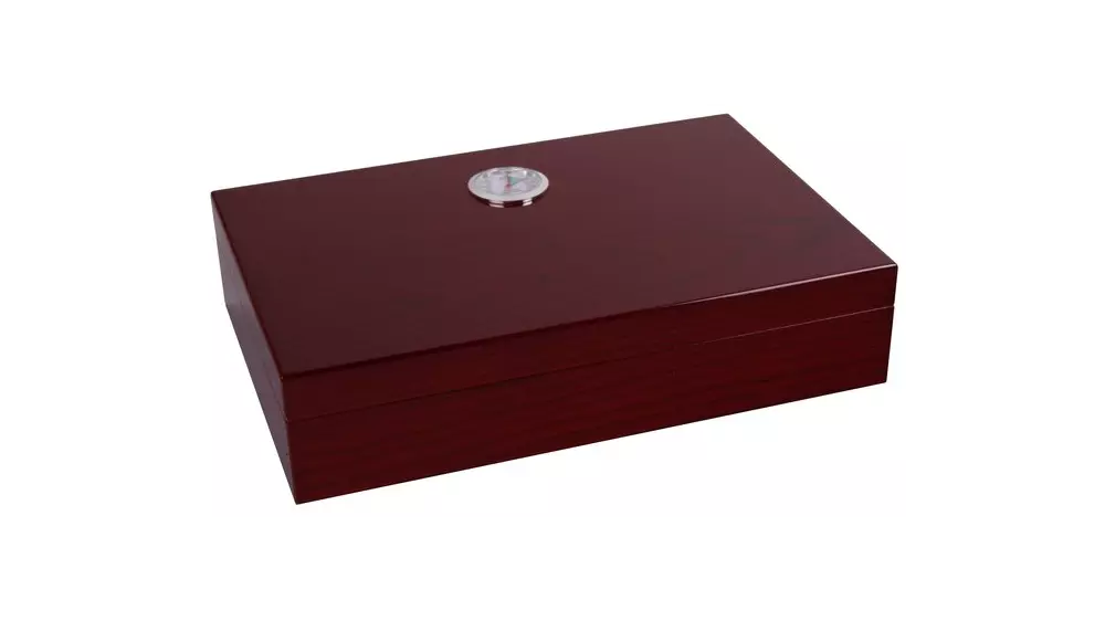 умидор Travel cherry wood veneer for 10 cig