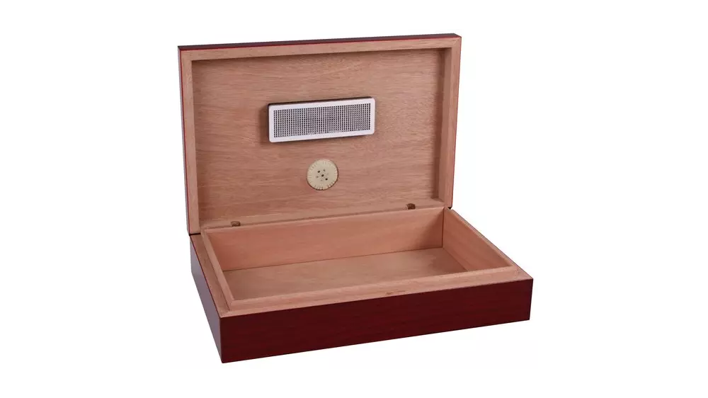 умидор Travel cherry wood veneer for 10 cig