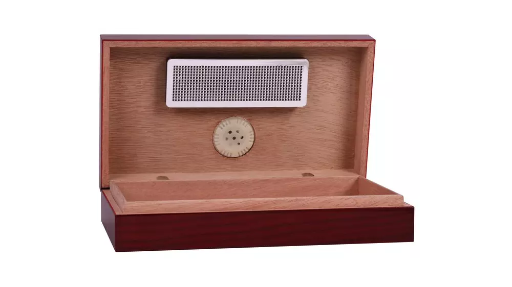 умидор Travel cherry wood veneer for 5 cig