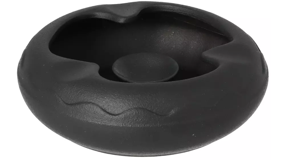 пепелник Angelo stoneware black 3 cig