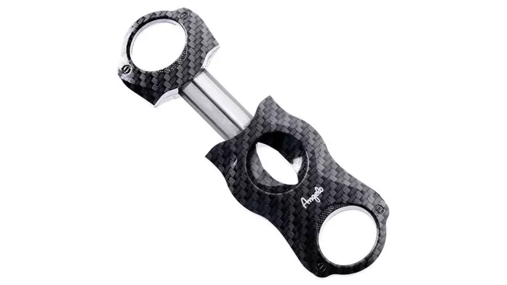 резачка Angelo v-cut black carbon plastic, ring 60