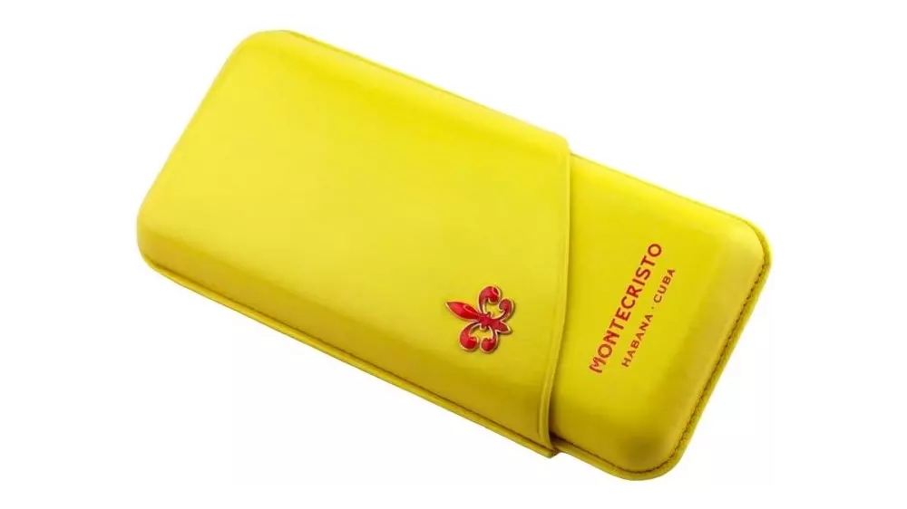 cigar case MONTECRISTO amaralia yellow 3 cig