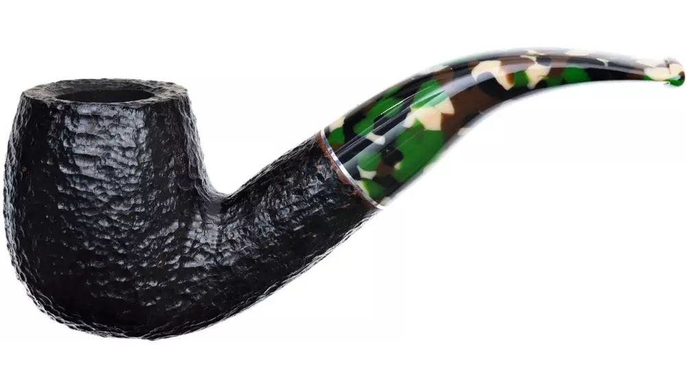 лула Savinelli CAMOUFLAGE rusticated black 9 mm