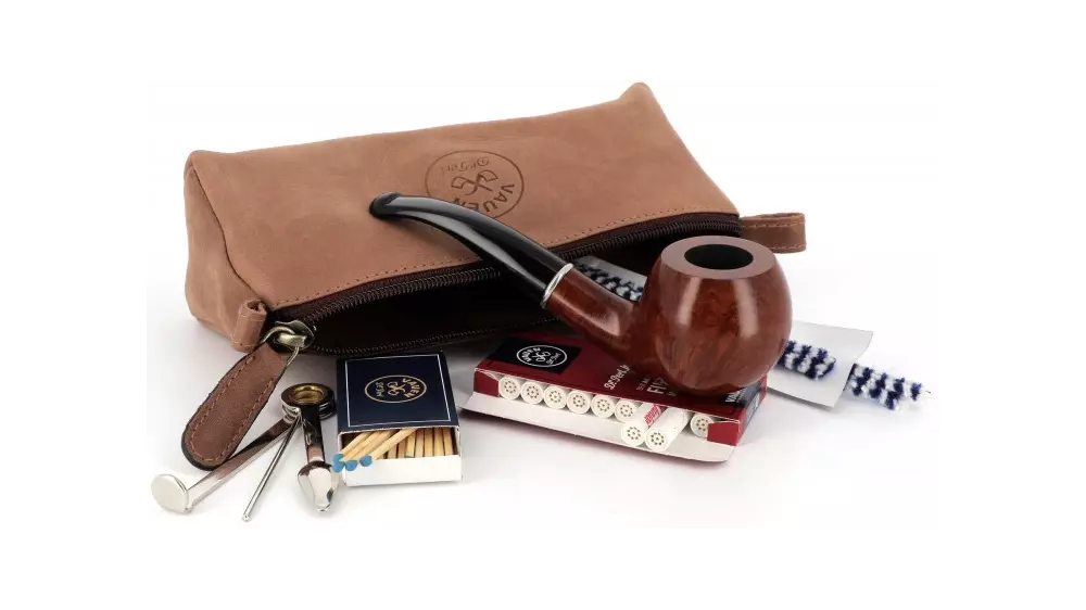 gift set Vauen Starter set brown pipe in bag