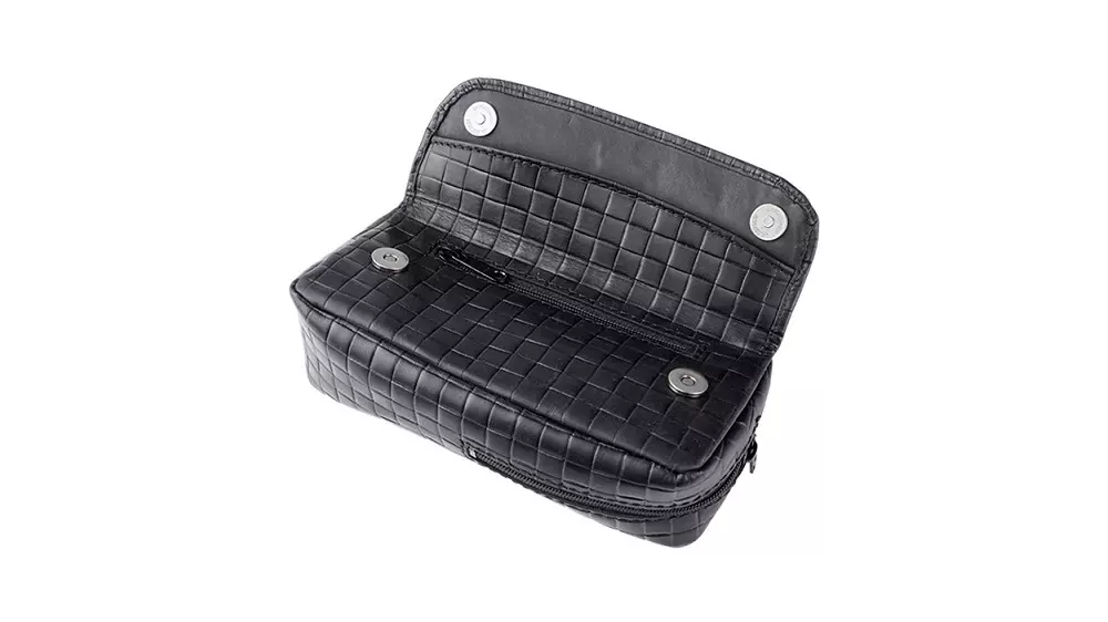 калъф за лула Angelo Cow Leather Black 1 pipe