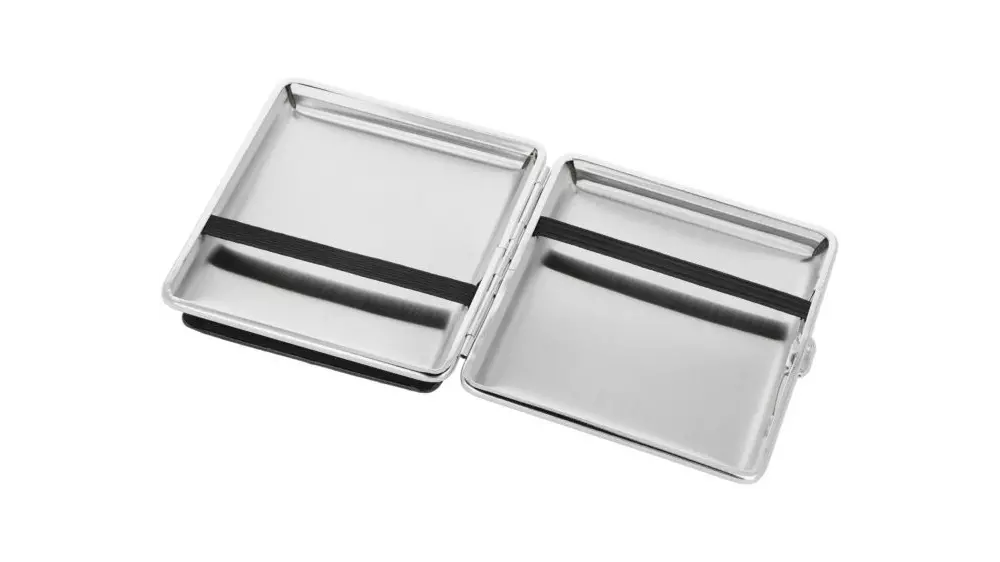 табакера Angelo PU Black with card holder 85mm/18pce