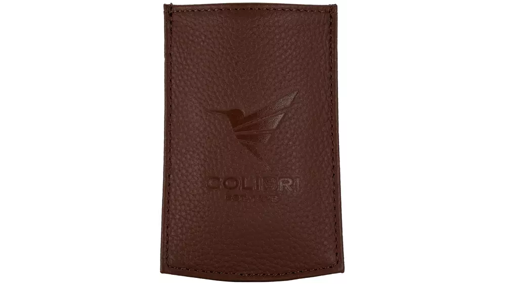 case for lighter Colibri leather L brown