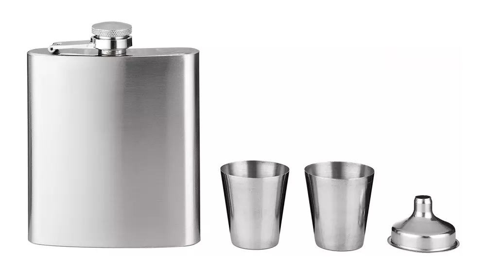 gift set Hip Flas box 2 cups, 1 funnel