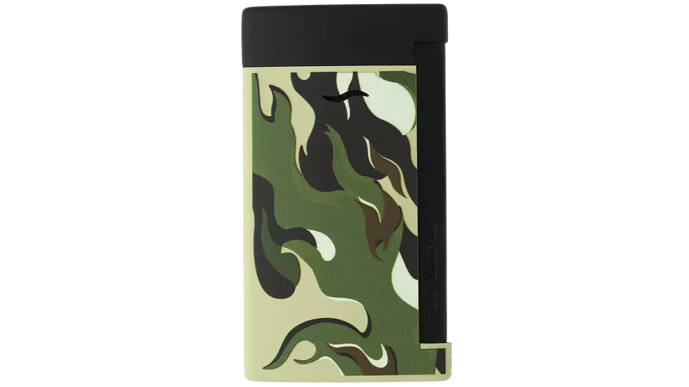 запалка S.T.DUPONT Slim 7 camo green/black
