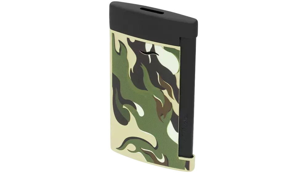 запалка S.T.DUPONT Slim 7 camo green/black