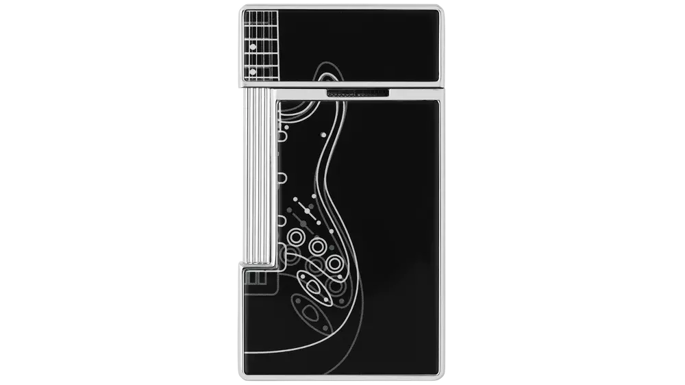 запалка S.T.DUPONT Slimmy Fender blk and chrome