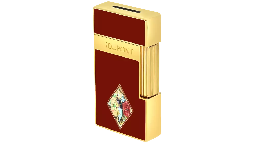 запалка S.T.DUPONT ROMEO Y JULIETA BIGGY red and gold