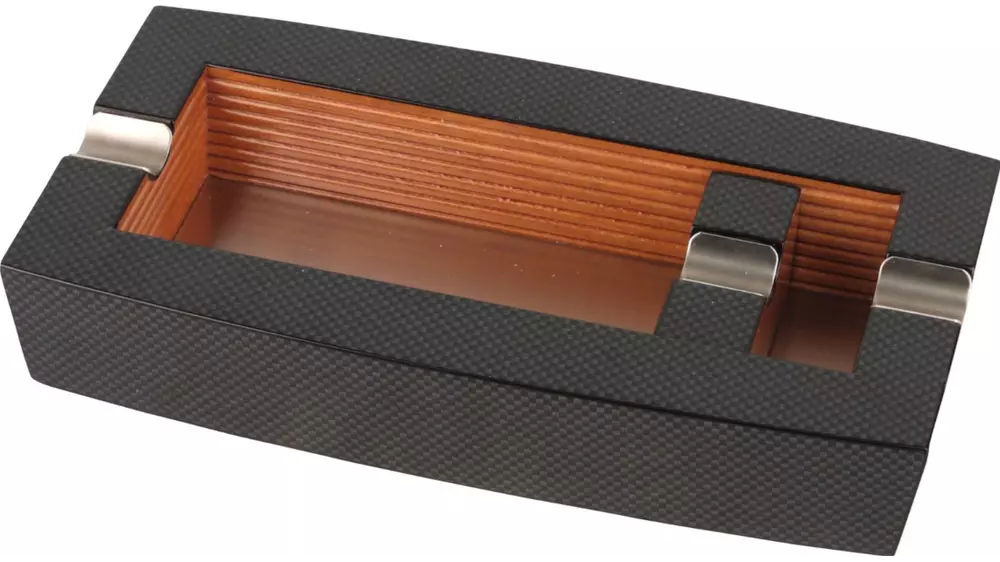 пепелник Cigar Lux carbon and wood 2 cigars