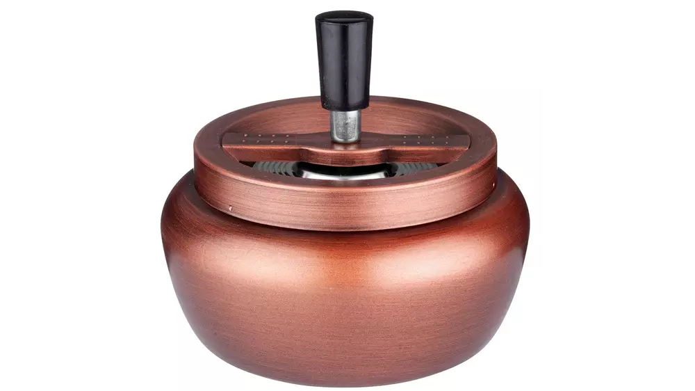 пепелник Angelo spin metal antique brass 11 cm