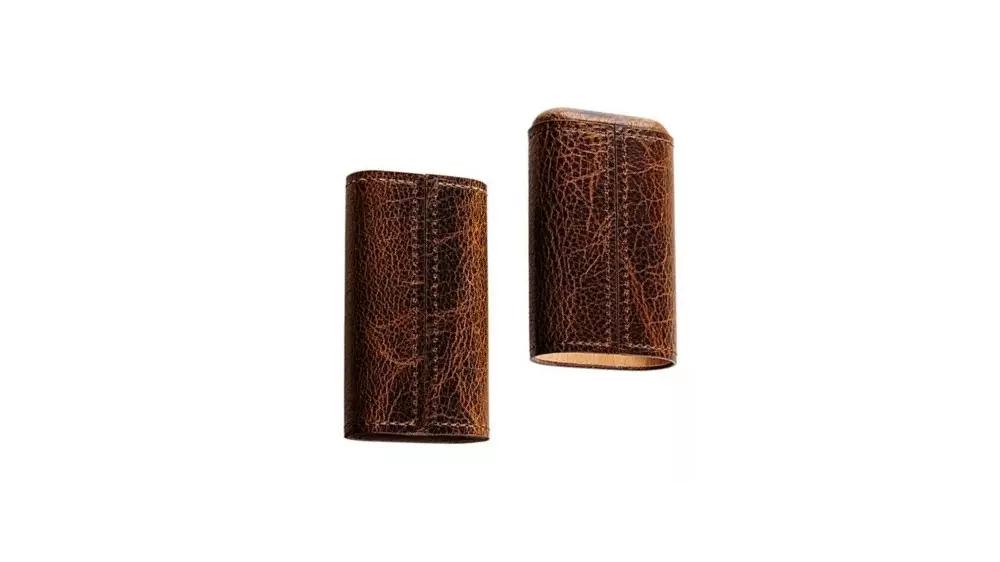 пурера Angelo cognac leather antique, cedar inside 3 cig