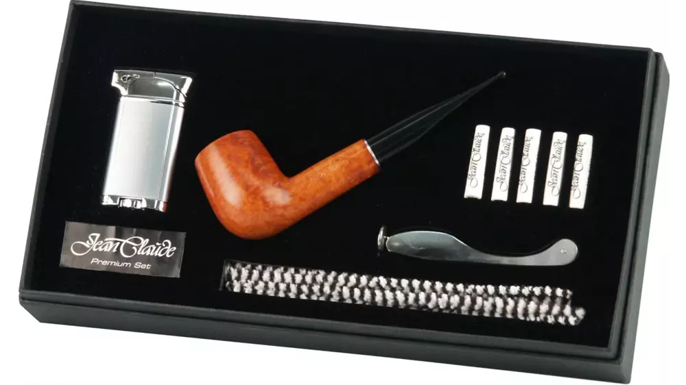 под. к-т за лула Jean Claude pipe straight + lighter