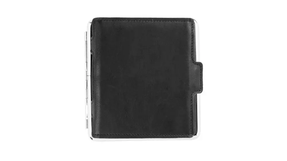 табакера Angelo PU Black with card holder 85mm/18pce