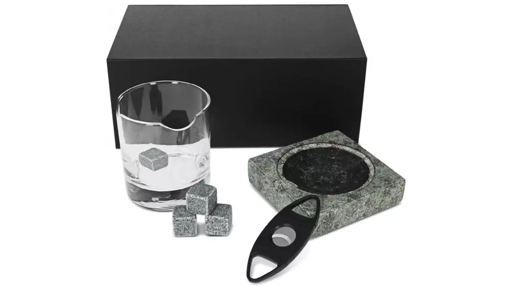 под. к-т Cigar Smokers Set No.1 ashtray + glass + cutter