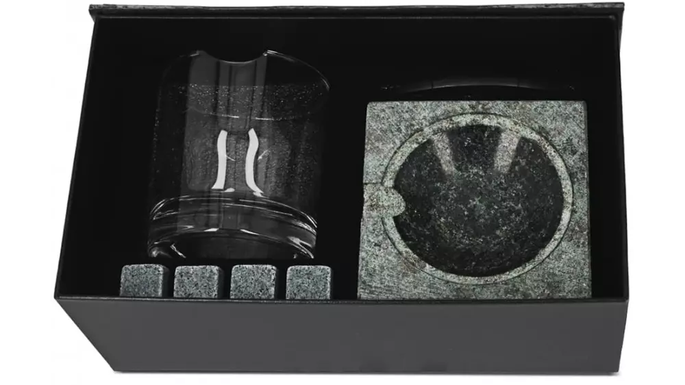 под. к-т Cigar Smokers Set No.1 ashtray + glass + cutter