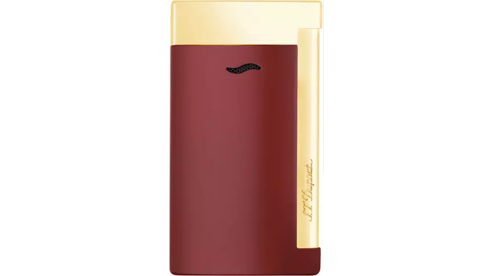 запалка S.T.DUPONT Slim 7 red lotus and gold