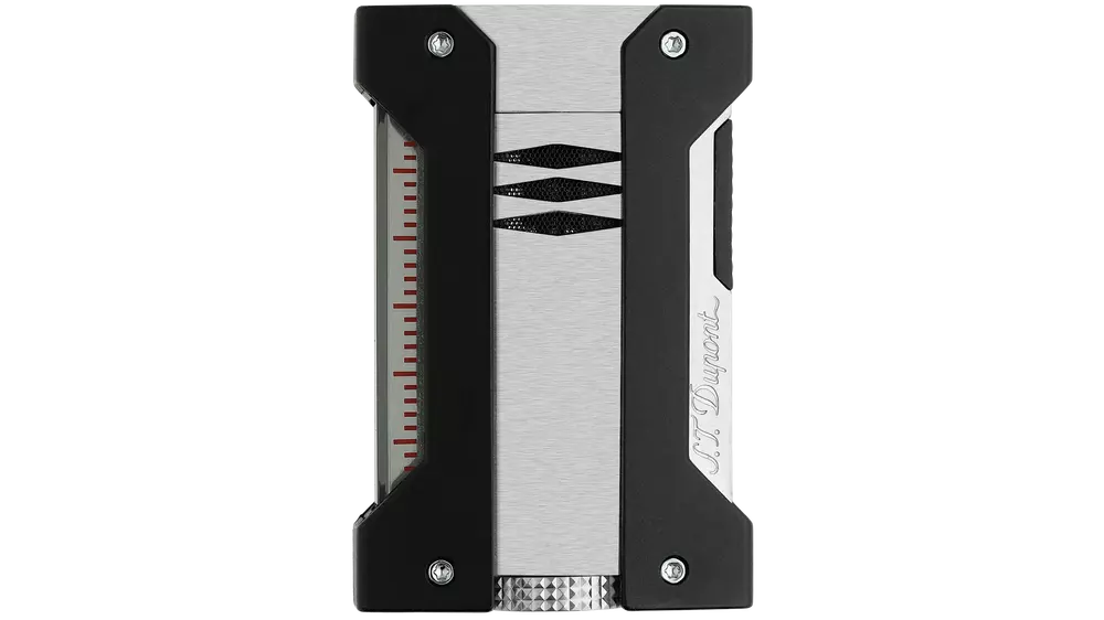 запалка S.T.DUPONT Defi Extreme brushed chrome and black