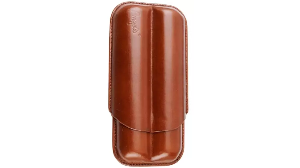 пурера Angelo genuine leather brown 2 cig