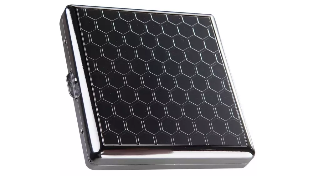 cigarette case Angelo 18pcs 85mm honeycomb anthracite