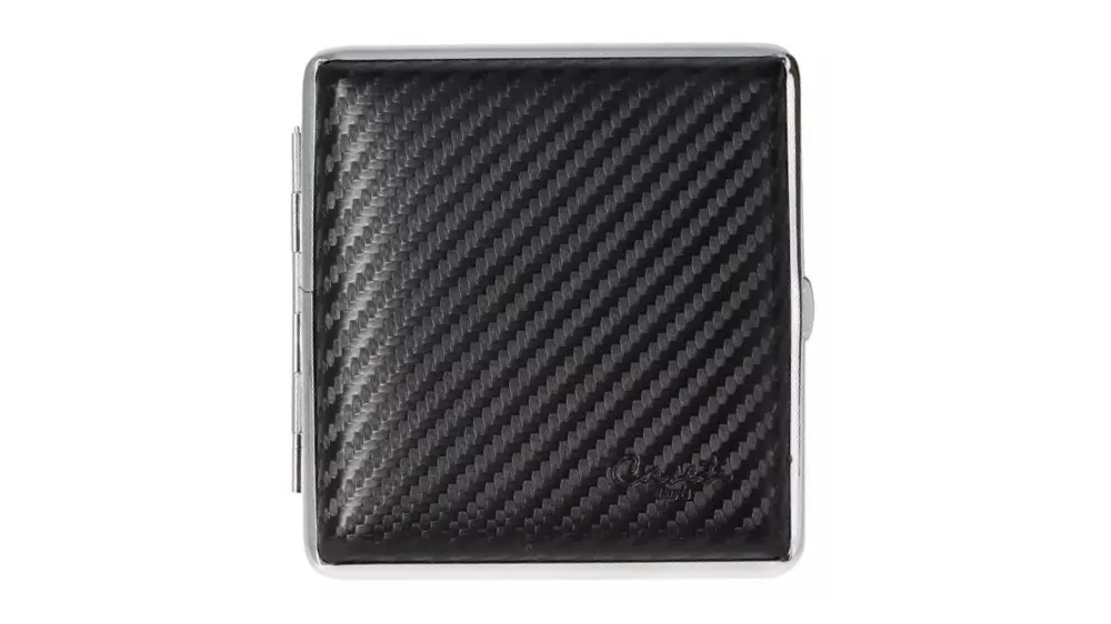 табакера Caseti Carbon leather black 85mm/20pce