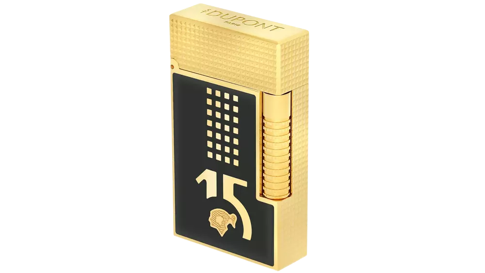 запалка S.T.DUPONT LI LGD CLING BEHIKE blk and gold