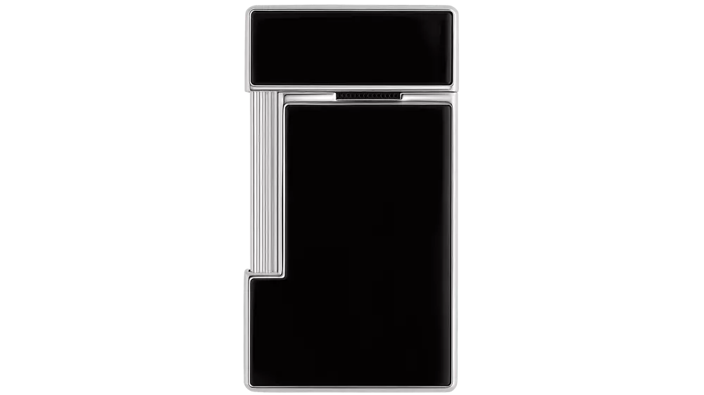 запалка S.T.DUPONT SLIMMY BLACK LACQUER SILVER