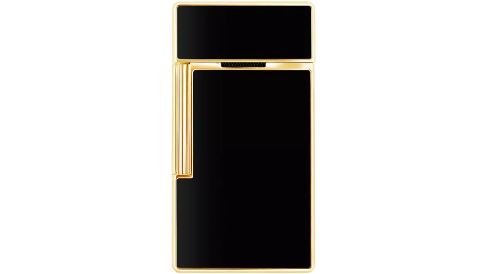 запалка S.T.DUPONT BIGGY BLACK LACQUER GOLDEN