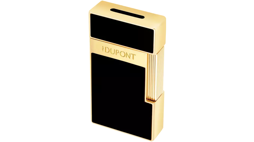 запалка S.T.DUPONT BIGGY BLACK LACQUER GOLDEN