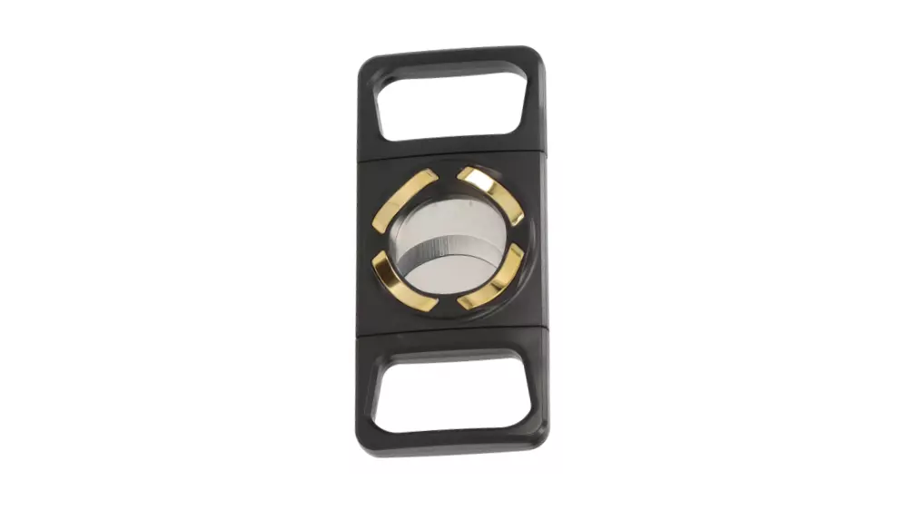 cutter Angelo Ring 51, black and gold-colored with rack
