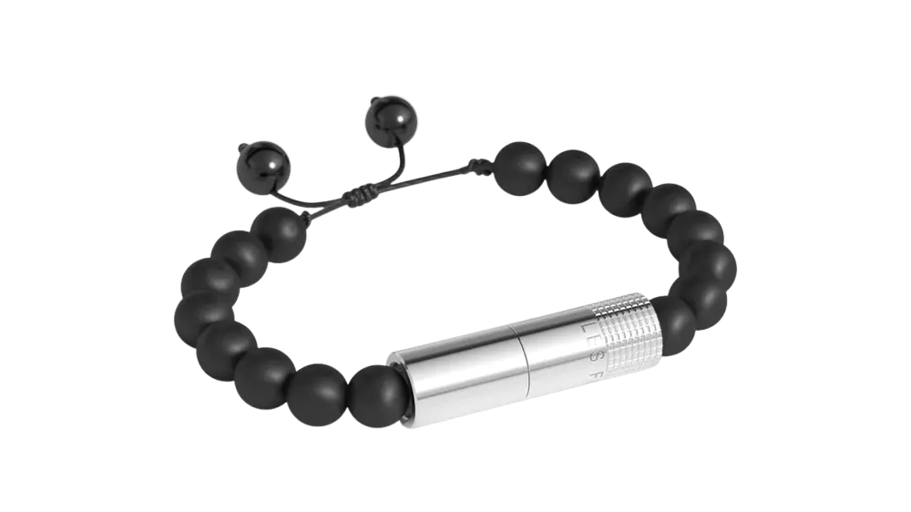 пънч гривна Les Fines Lames ONYX MATE black one size