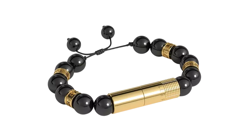 пънч гривна Les Fines Lames Oscuro Gold Ring