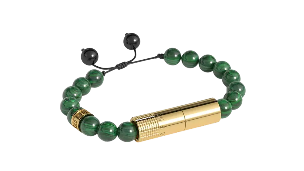 пънч гривна Les Fines Lames Verde cobre Gold Ring