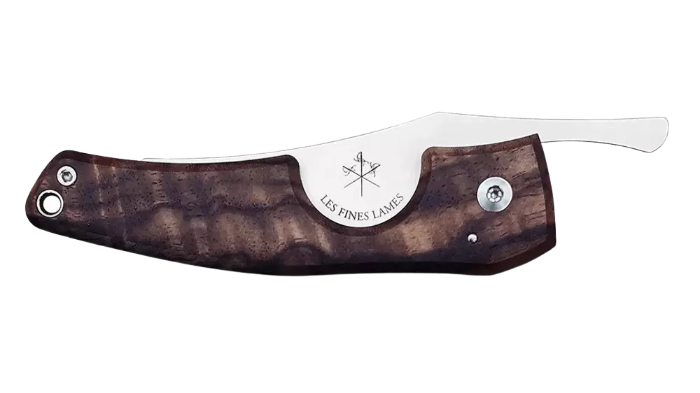 резачка нож Les Fines Lames LE PETIT Gunstock Walnut Burl