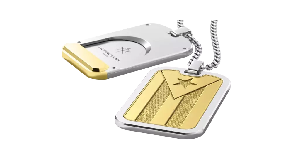 резачка медальон Les Fines Lames Le Tag T100 Flag Cuba Gold