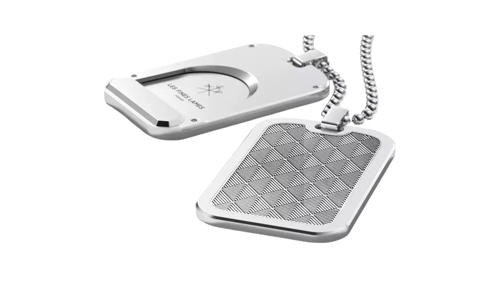 резачка медальон Les Fines Lames Le Tag T100 Silver Leaves