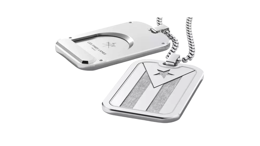 резачка медальон Les Fines Lames Le Tag T100 Flag Cuba Silver