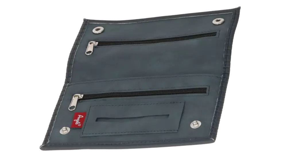 калъф за тютюн Angelo dark blue with 3 zipper