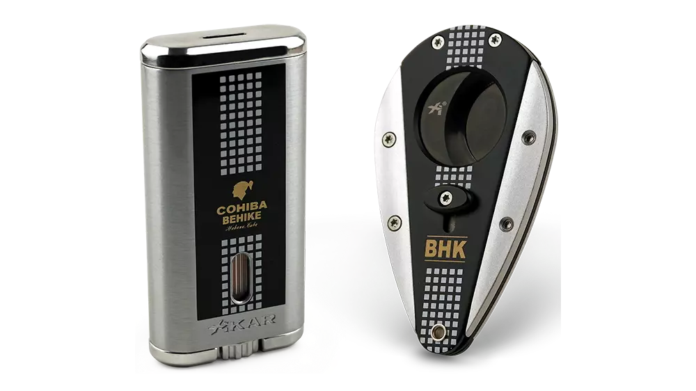 gift set COHIBA BEHIKE Xicar lighter and cutter