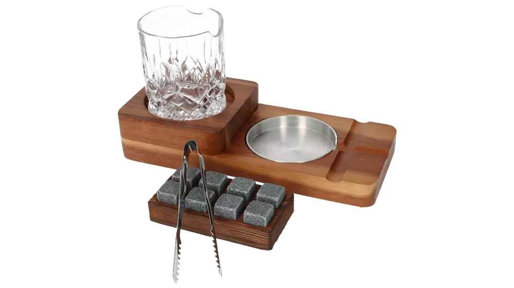под. к-т Cigar Smoker glass +ashtray No.4
