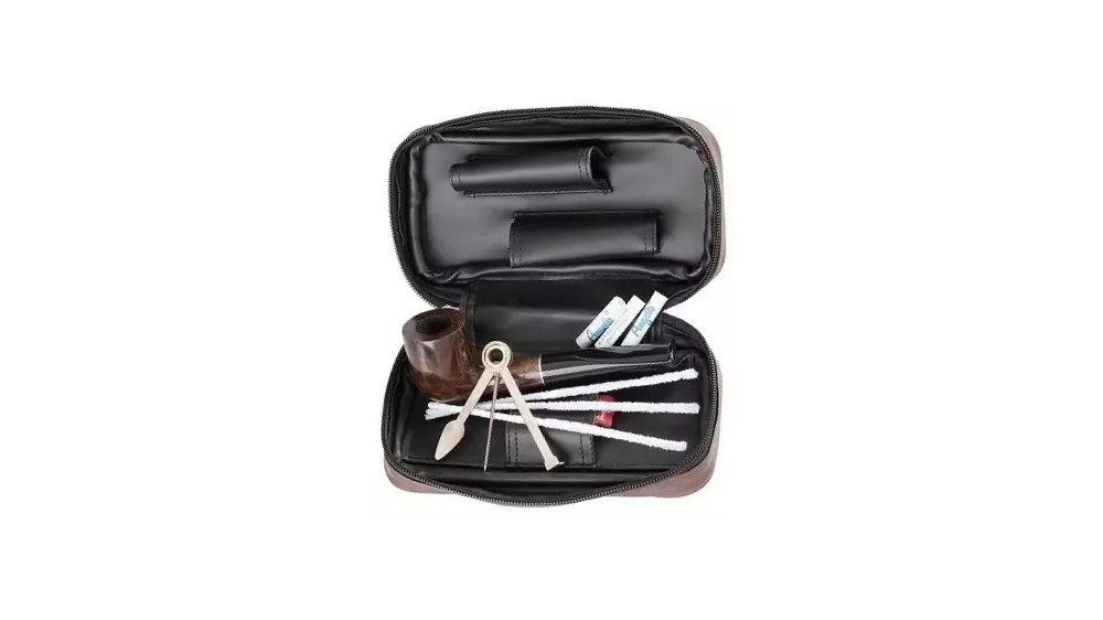 под. к-т за лула Angelo straight pipe and brown case