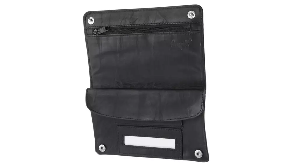 калъф за тютюн Angelo RYO Pouch Leahter Black rubber inside