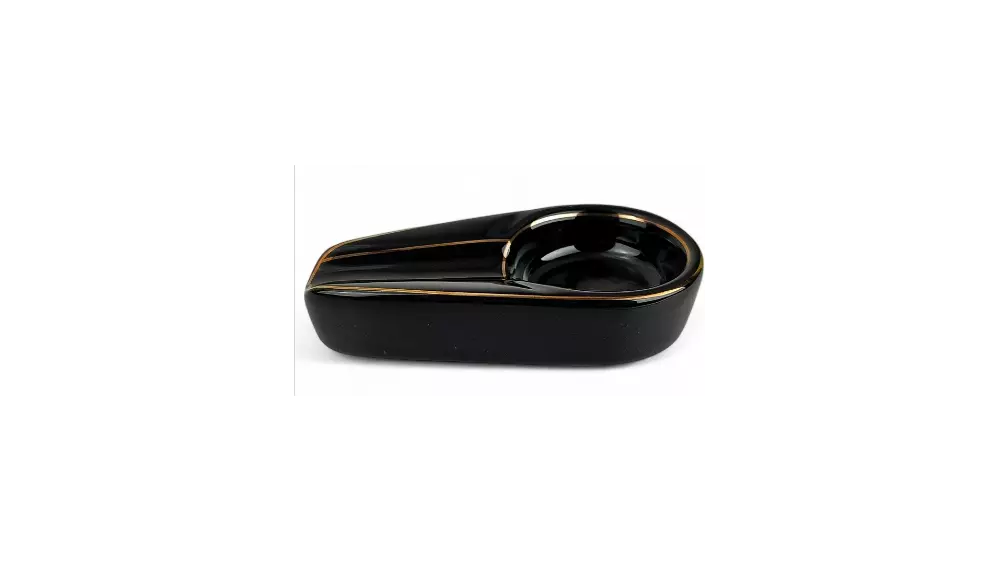 ashtray Cigar black ceramic 1 cigar